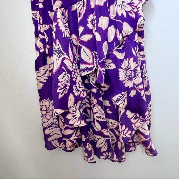 ZARA Floral Printed Asymmetric Skirt Size Small - Picture 2 of 11